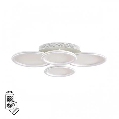 Умная люстра потолочная Alis Smart 8380/95CL белый, металл/акрил с ПДУ и голосовым управлением LED 95W 3000-6500К 220V