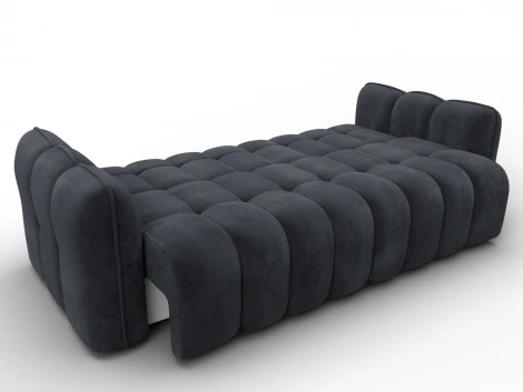 Диван-книжка Лига-112 (ДСП,ЛДСП,Велюр/Темно-серый) Лига Диванов 136679