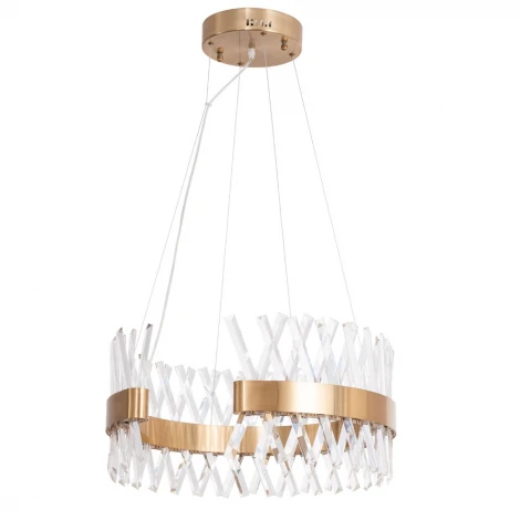 Подвесная люстра Divinare Corona 1685/01 SP-1 (LED, 220V, хрусталь, на тросе, круглые)