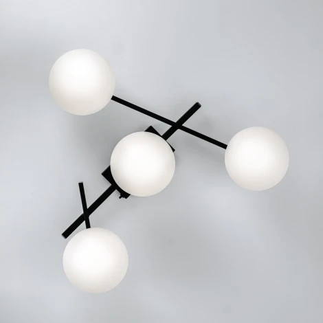 Потолочная светодиодная люстра на штанге с пультом управления Citilux Dorsy CL223142 (плафоны шарики) (регулировка яркости, 220V, шарики)