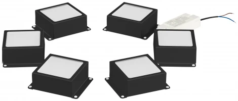 Точечный светильник светодиодный встраиваемый комплект из 6 шт. ЭРА SPO-6 SPO-646-3-4K-B6