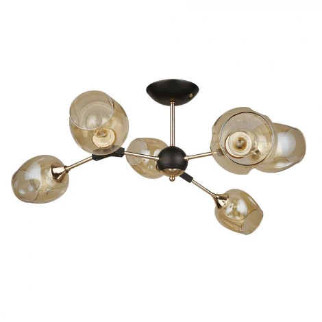 Потолочная люстра на штанге Arte Lamp Seppia A4211PL-6BK (220V)