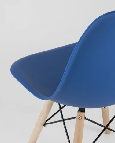 Стул Eames Style DSW синий (разборный каркас) Stool Group арт.УТ000037596