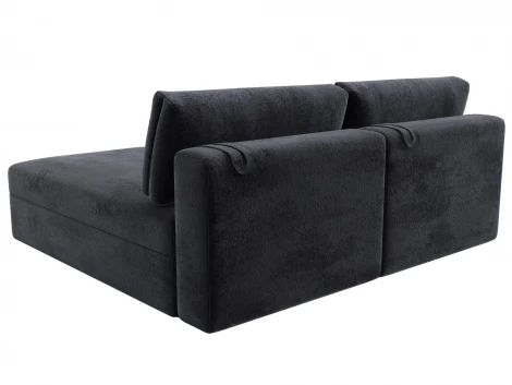 Диван угловой модульный Лига-060 НПБ угол универсальный (ЛДСП,Брус,Фанера/Пластик/Велюр/Темно-серый) Лига Диванов 129497