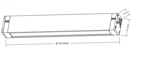 Трековый светильник магнитный 220V Crystal Lux Space 220 CLT 0.35 001 18W BL M4000K