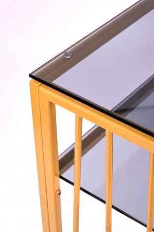 Консольный стол AllConsoles 1124-CG grey золотой
