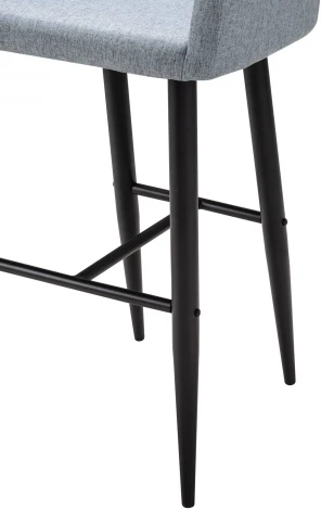 Стул барный R-Home Oscar Сканди Грей/Черный