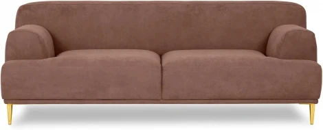 Диван Portofino 2-х местный ОГОГО (арт.604091), (Рогожка/Коричневый)