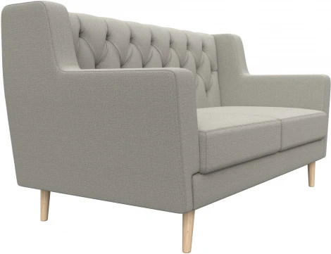 Диван кухонный прямой Брайтон 2 Люкс (Бежевый/Рогожка) Лига Диванов арт.122446