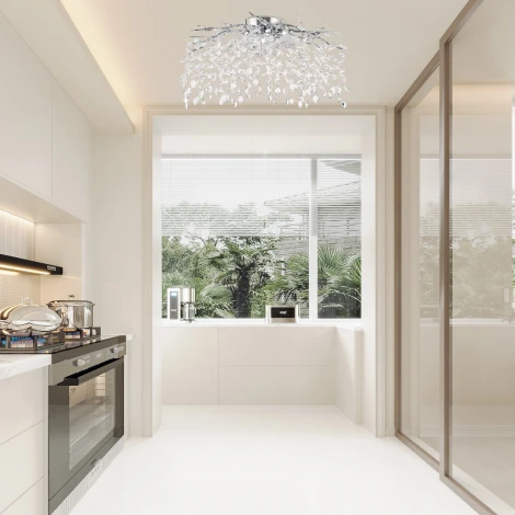 Потолочная люстра хрустальная Arte Milano Milano-3 23312.850.7.G9.B CR (220V)