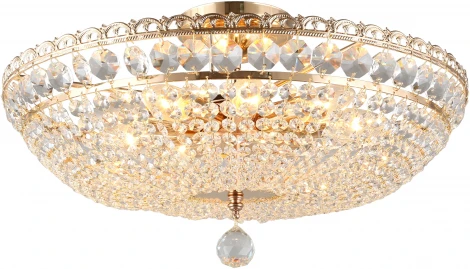 Потолочная люстра на штанге хрустальная Wiga APL.758.17.09