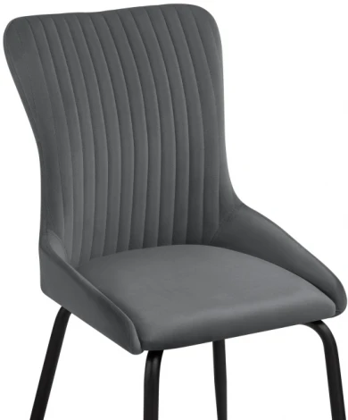 Стул Woodville на металлокаркасе Lado gray / black 15560
