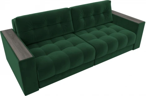 Диван прямой с декором Лига-049 НПБ Лига Диванов (Велюр) арт.128389