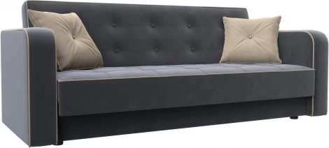 Диван-книжка Тур (Серый,Бежевый/Велюр) Лига Диванов арт.126126