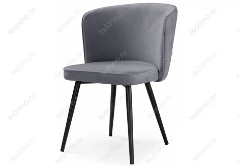 Стул Woodville на металлокаркасе Фрибур velutto 32 / черный 462403