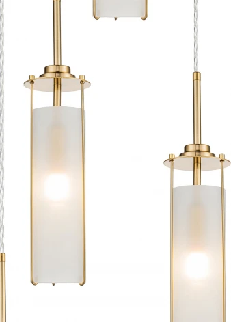 Подвесной светильник 11038/5PL Brass Indigo Torcia V000417 (220V, на проводе, круглые)