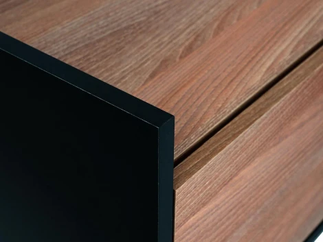 Тумба под ТВ Look ОГОГО 797734 (робиния брэнсон, черный)