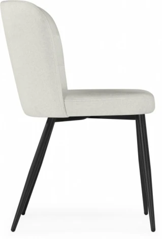 Стул на металлокаркасе Woodville Kilian light beige / black арт.15845
