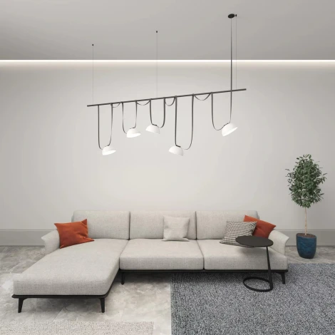 Комплект ременной трековой системы Belty на штанге Rod Denkirs Belty Set DK55SET06-02-DG (LED, 48V)