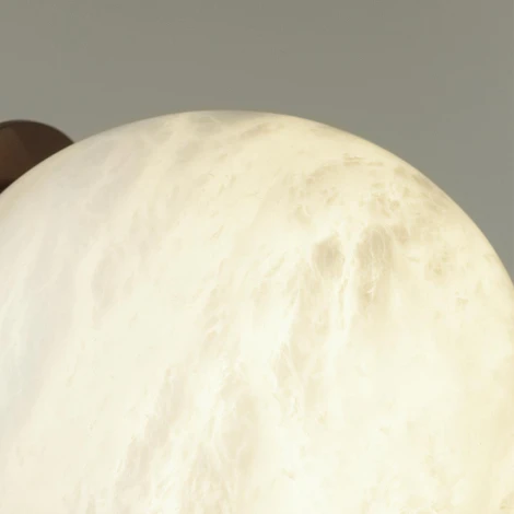 Настенно-потолочный светильник Odeon Light Marbella 6684/5CL латунь/металл/алебастр IP20 LED 5W 3000/4000 (220V, шар)