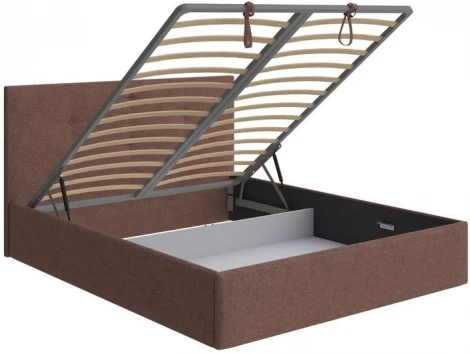 PROxSON Кровать Mono с бельевым ящиком (Ткань: Жаккард Tesla Брауни) 140x200