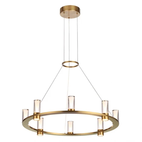 Подвесной светильник Odeon Light Defance 7144/55L античная бронза/акрил/металл IP20 LED 45W 4260Лм 3000K 180° 220V