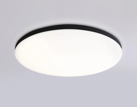 Потолочный светильник RGB круглый светодиодный с пультом и управлением смартфоном Ambrella ORBITAL FZ2004 (220V, умный дом - Алиса, Tuya Smart, Алекса, Smart Home, круглые, IP54)