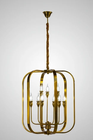 Подвесная люстра AM Group AM381 SP6+3 (220V, на цепи, свеча)