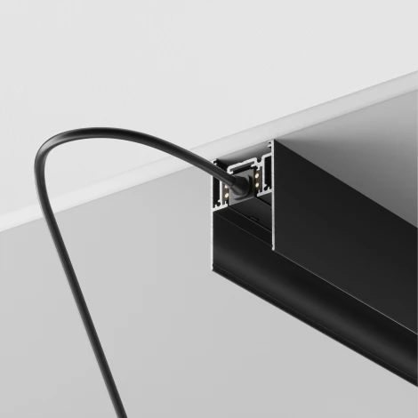 Шинопровод 1м S35 накладной/подвесной черный (магнитный) Maytoni Technical TRX004-211B