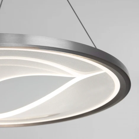 Подвесной светильник Eurosvet Occhio 40026/1 LED серый (220V, на тросе, круглые)