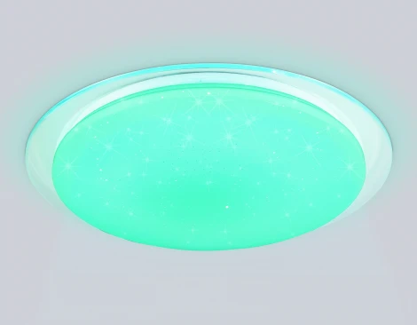 Потолочный светильник круглый светодиодный с пультом (Ночной режим, С таймером) Ambrella Orbital FZ770 RGB