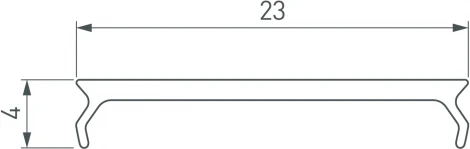 Экран MAT-L-10000 для профиля PLS-LOCK (Arlight, Пластик) 036119