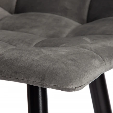 Стул барный CHILLY (mod.7095б) / 1 шт. в упаковке (Ткань,Металл /Серый,Черный)