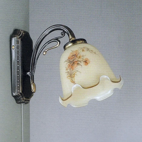 Бра с выключателем A.2288/1 Reccagni Angelo 2288 A 2288/1 (220V, цветы)