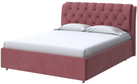 PROxSON Кровать Chester (Ткань: Велюр Ultra Багряный) 90x200