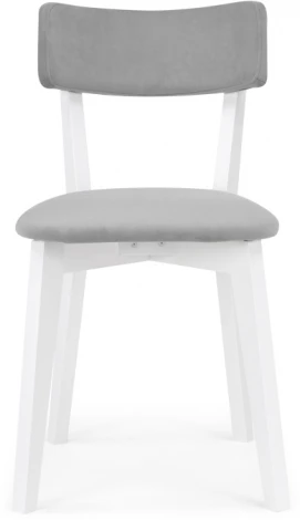 Деревянный стул Woodville Гилмар серый велюр / белый 515982