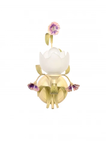 Бра 4349/A1 (220V, подсвечник, свеча, цветы, листья)