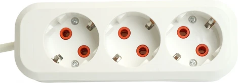 Удлинитель 3-х местный 2 метра с заземлением Stekker Home 49347