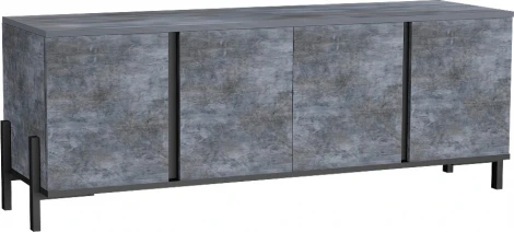 Ивару НЕКСТ - 1 тумба ТВ Камень темный, Черный