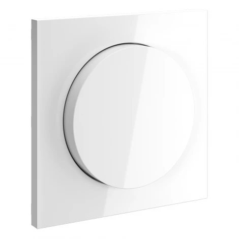 Накладка для светорегулятора поворотно-нажимного Voltum S70 VLS002001 (белый глянцевый)