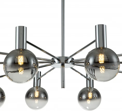 Люстра потолочная на штанге Collana V000225 (13015/10R Chrome) (220V, шар)
