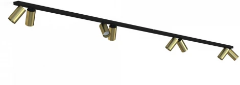 Накладной светильник спот Nowodvorski Mono 2x150 Black/Brass 7754 (220V)