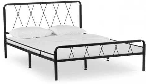 Двуспальная кровать Woodville Иоханна 18 160х200 черная 511599