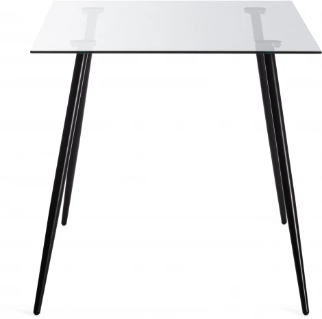 Стол SOPHIA (mod. 5003) металл/стекло (8мм), 140 х 80 75 см, черный / прозрачный Tetchair 19231