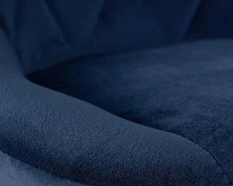 Набор 2 шт стул барный DOBRIN LOGAN BLACK (синий велюр (MJ9-117))