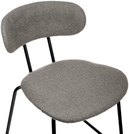 Стул полубарный Bradexhome Ant букле серый