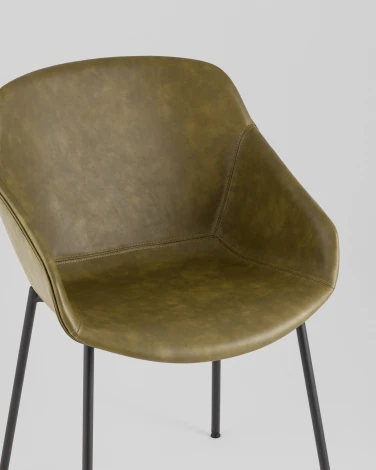 Стул Stool Group Ashby экокожа зелёный арт.УТ000040852