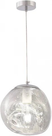 Подвесной светильник Crystal Lux MALAGA SP1 D200 CHROME (на проводе)