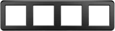 Рамка пластиковая FRM-VERSA-PL-4-BK (Arlight) 045188