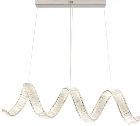 Подвесной светильник Crystal Lux MUSIKA SP100W LED L1200 CHROME (220V, на тросе)